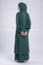 Modest Co-Ord Set Abaya in Nida Fabric OL-1159 - Image 6