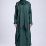 Modest Co-Ord Set Abaya in Nida Fabric OL-1159