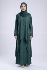 Modest Co-Ord Set Abaya in Nida Fabric OL-1159