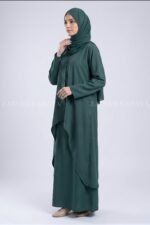 Modest Co-Ord Set Abaya in Nida Fabric OL-1159 - Image 4