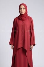 Premium Two Piece Co-Ord Set Abaya OL-1159 - Image 8