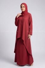 Premium Two Piece Co-Ord Set Abaya OL-1159 - Image 9