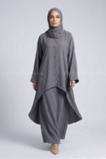 Premium Two Piece Co-Ord Set Abaya OL-1159 - Image 5