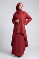 Premium Two Piece Co-Ord Set Abaya OL-1159 - Image 10
