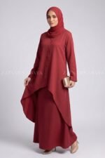 Premium Two Piece Co-Ord Set Abaya OL-1159 - Image 11