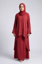 Premium Two Piece Co-Ord Set Abaya OL-1159 - Image 7