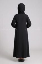 Kids Maxi Abaya in Premium Fabric with Pleated Design J 121 - Image 6