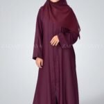 Nida Simple Front Open Abaya for Kids OL-0753
