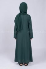 Nida Simple Front Open Abaya for Kids OL-0753 - Image 12