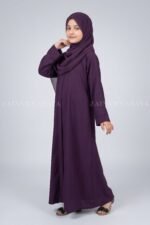 Nida Korean Front Open Abaya for Kids OL-753 - Image 3