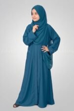 Nida Korean Front Open Abaya for Kids OL-753 - Image 10