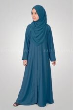Nida Korean Front Open Abaya for Kids OL-753 - Image 9