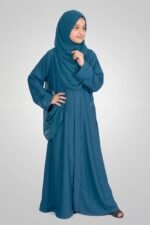 Nida Korean Front Open Abaya for Kids OL-753 - Image 11