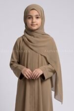 Nida Colored Front Open Abaya for kids OL 753 - Image 8
