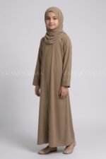 Nida Colored Front Open Abaya for kids OL 753 - Image 11