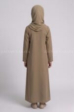 Nida Colored Front Open Abaya for kids OL 753 - Image 12