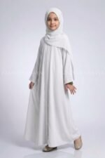 Colored Front Open Abaya for Kids OL-753 - Image 8