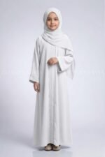Colored Front Open Abaya for Kids OL-753 - Image 6