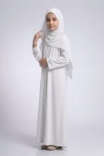 Colored Front Open Abaya for Kids OL-753 - Image 9