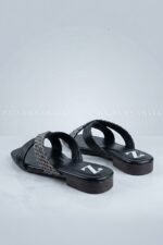 Black Crystal Cross Flats Slipper Z 120 - Image 5