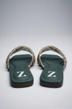 Golden Weave Flat Slippers Z 124 - Image 5