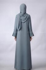 Stylish Front Open Abaya for Women in Jade Color OL-1185 - Image 6