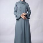 Stylish Front Open Abaya for Women in Jade Color OL-1185