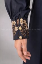 Navy Colored Maxi Abaya with a matching scarf