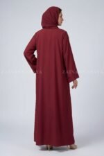 Nida Double Gown Abaya with a matching scarf