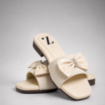 Elegant Bow Crystal Flats for Women Z 125