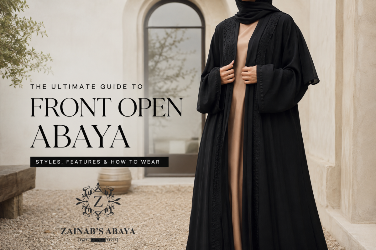 Front Open Abaya in Pakistan Blog Post
