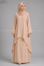 Colored Co-Ord Set Abaya in Premium Nida Korean Fabric OL-1159 - Image 7