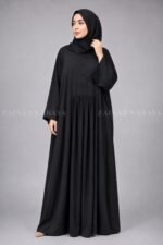 Pleated Style Kaftan Abaya for Women in Nida Fabric OL-1203 - Image 3