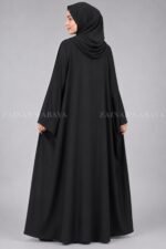 Pleated Style Kaftan Abaya for Women in Nida Fabric OL-1203 - Image 6