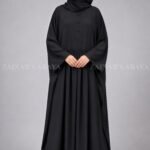 Pleated Style Kaftan Abaya for Women in Nida Fabric OL-1203