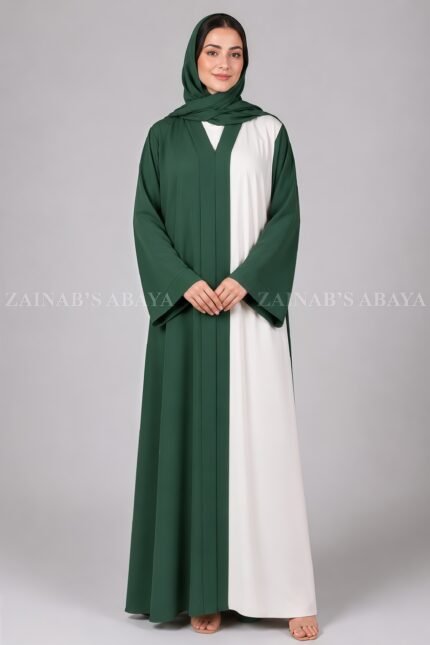 Heritage Duo Front Open Abaya in Nida Fabric OL-958