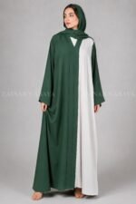 Heritage Duo Front Open Abaya in Nida Fabric OL-958 - Image 3