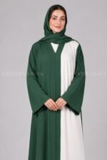 Heritage Duo Front Open Abaya in Nida Fabric OL-958 - Image 2