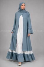 Nida Maxi Abaya for Women with a matching scarf.