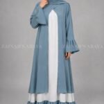 Nida Maxi Abaya for women with a matching scarf