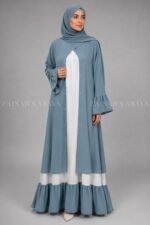 Nida Maxi Abaya for Women with a matching scarf