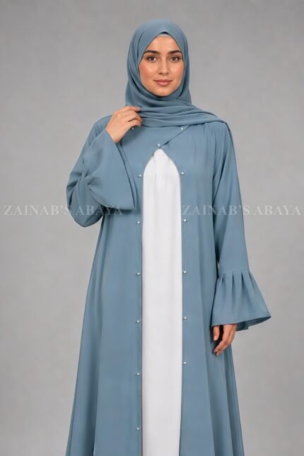 Nida Maxi Abaya for Women with a matching scarf
