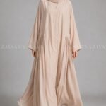Pleated Style Front Open Abaya for Women