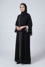 Double Gown Abaya for Women with a matching scarf