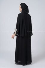 Double Gown Abaya for Women with a matching scarf