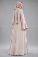 Front Open Abaya with a matching scarf