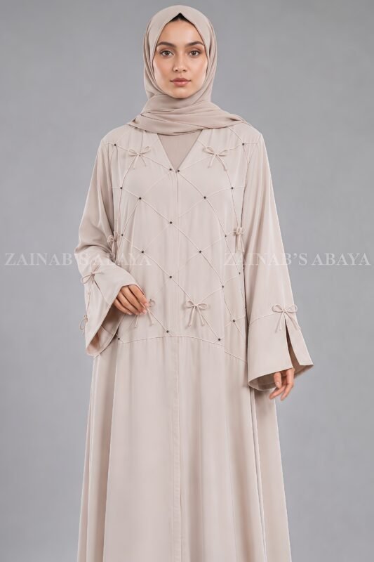 Front Open Abaya with a matching scarf