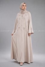 Front Open Abaya with a matching scarf