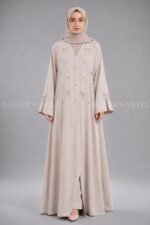 Front Open Abaya with a matching scarf
