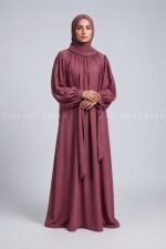 Stylish Maxi Abaya with a matching scarf